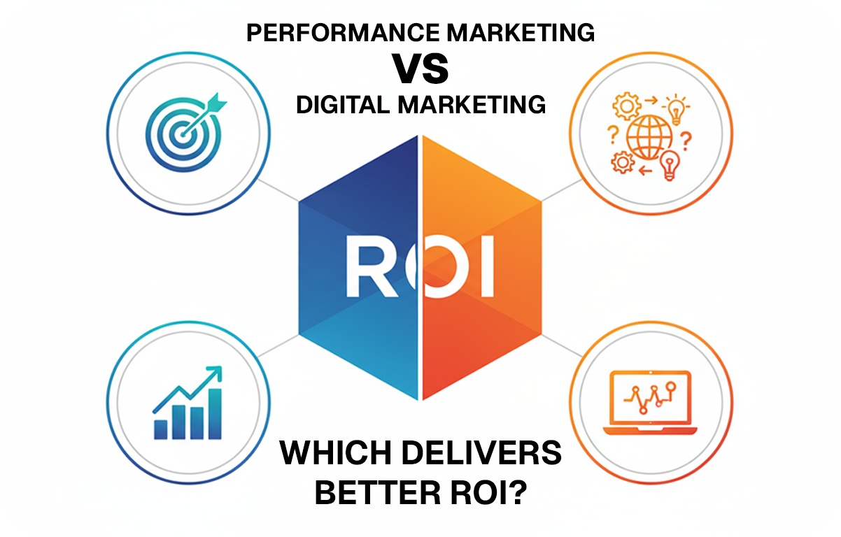 Read more about the article Performance Marketing vs. Digital Marketing: Which Delivers Better ROI?